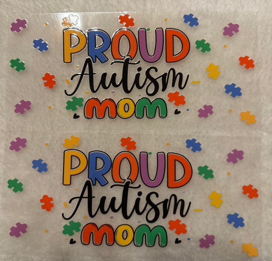 Autism mom DTF wrap