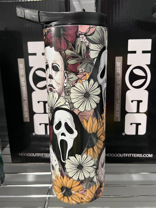 Floral Ghost Duo lid tumbler